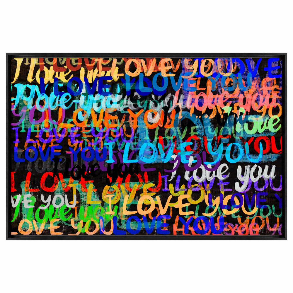 I Love You Neon Framed - Accessories Artwork - High Fashion Home