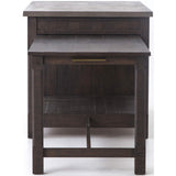 Ian Kitchen Island, Rubbed Black - Modern Furniture - Dining Table - High Fashion Home