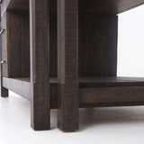 Ian Kitchen Island, Rubbed Black - Modern Furniture - Dining Table - High Fashion Home