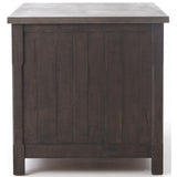 Ian Kitchen Island, Rubbed Black - Modern Furniture - Dining Table - High Fashion Home