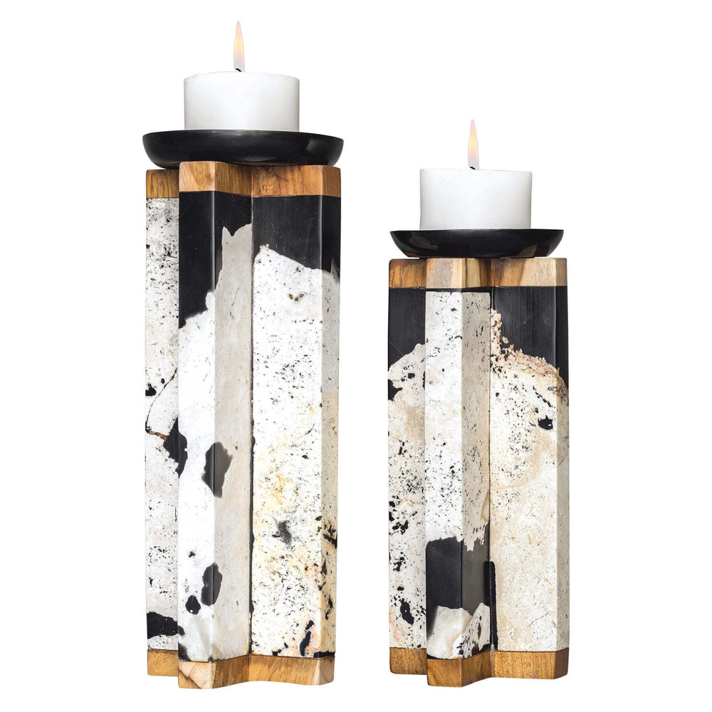 Illini Candleholders, Set of 2-Accessories-High Fashion Home
