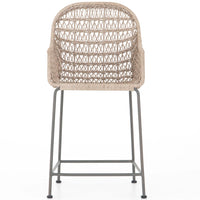 Bandera Outdoor Woven Counter Stool, Vintage White-Furniture - Dining-High Fashion Home