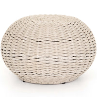 Phoenix Outdoor Accent Stool, Natural Rope-Furniture - Chairs-High Fashion Home