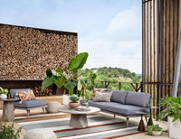 Phoenix Outdoor Accent Stool, Natural Rope-Furniture - Chairs-High Fashion Home