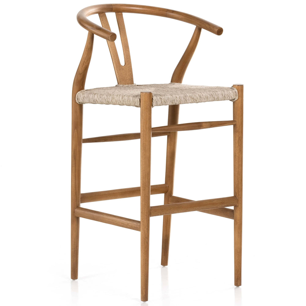 Muestra Bar Stool, Natural Teak by Four Hands