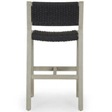 Delano Outdoor Counter Stool, Weathered Grey-Furniture - Dining-High Fashion Home