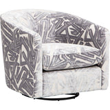 Jo Swivel Glider, ACDC Pewter-Furniture - Chairs-High Fashion Home