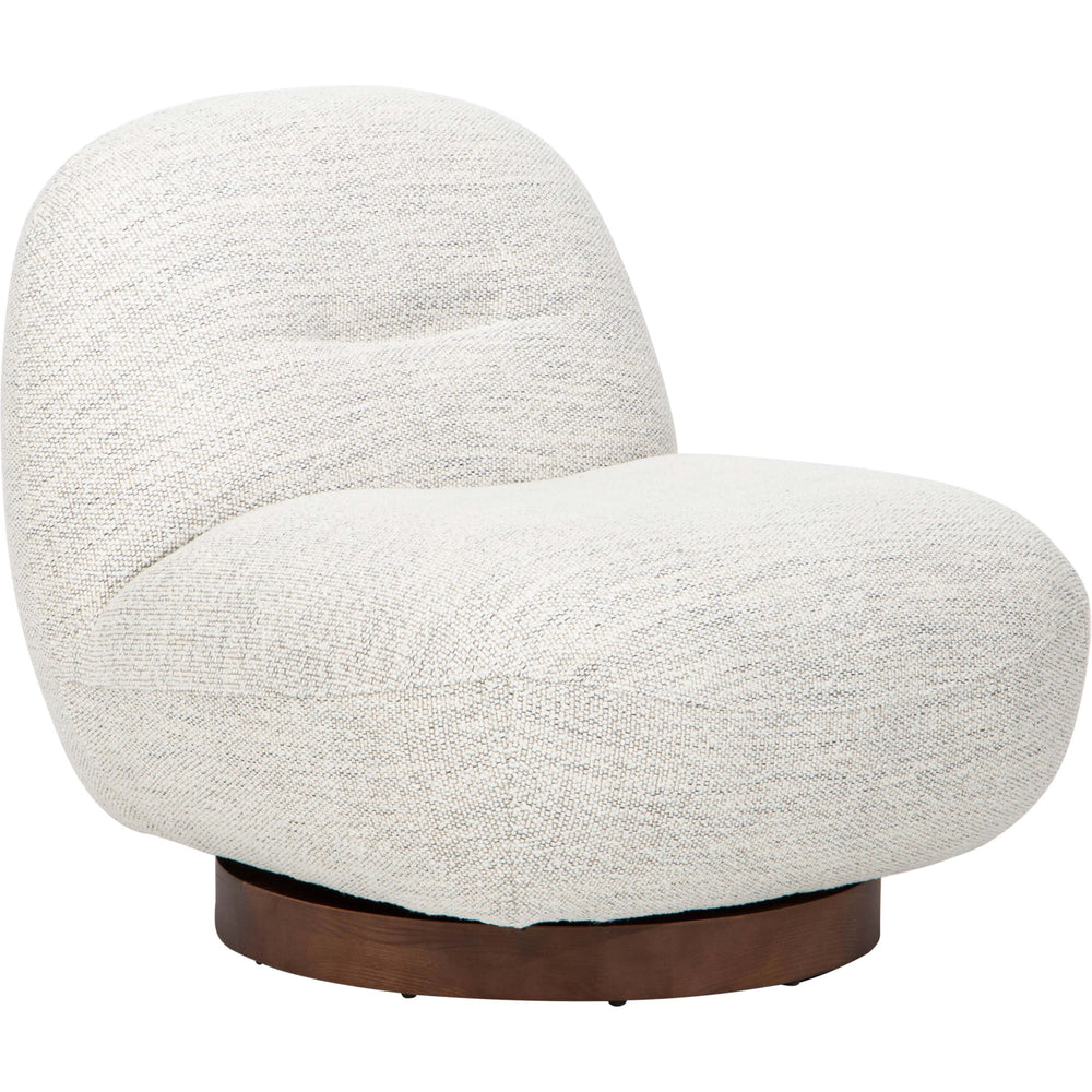 Jodi Swivel Chair, Merino Cotton-Furniture - Chairs-High Fashion Home