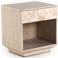 Journey Nightstand, Bleached Burl-Furniture - Bedroom-High Fashion Home