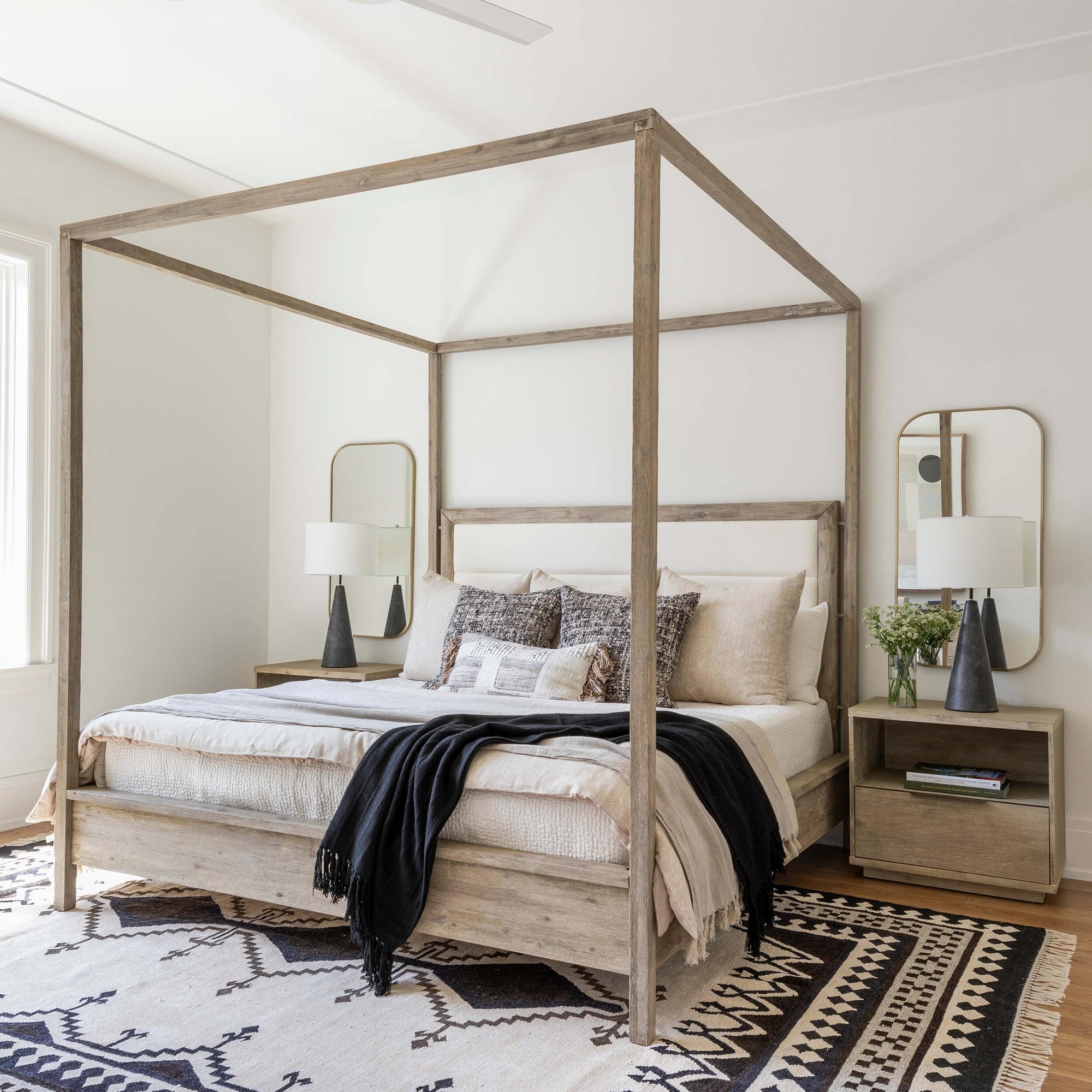 Four-poster bed