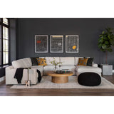 Jute Knit Pouf, Black by Four Hands