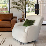 Kadon Swivel Chair, Sheepskin Natural by Four Hands