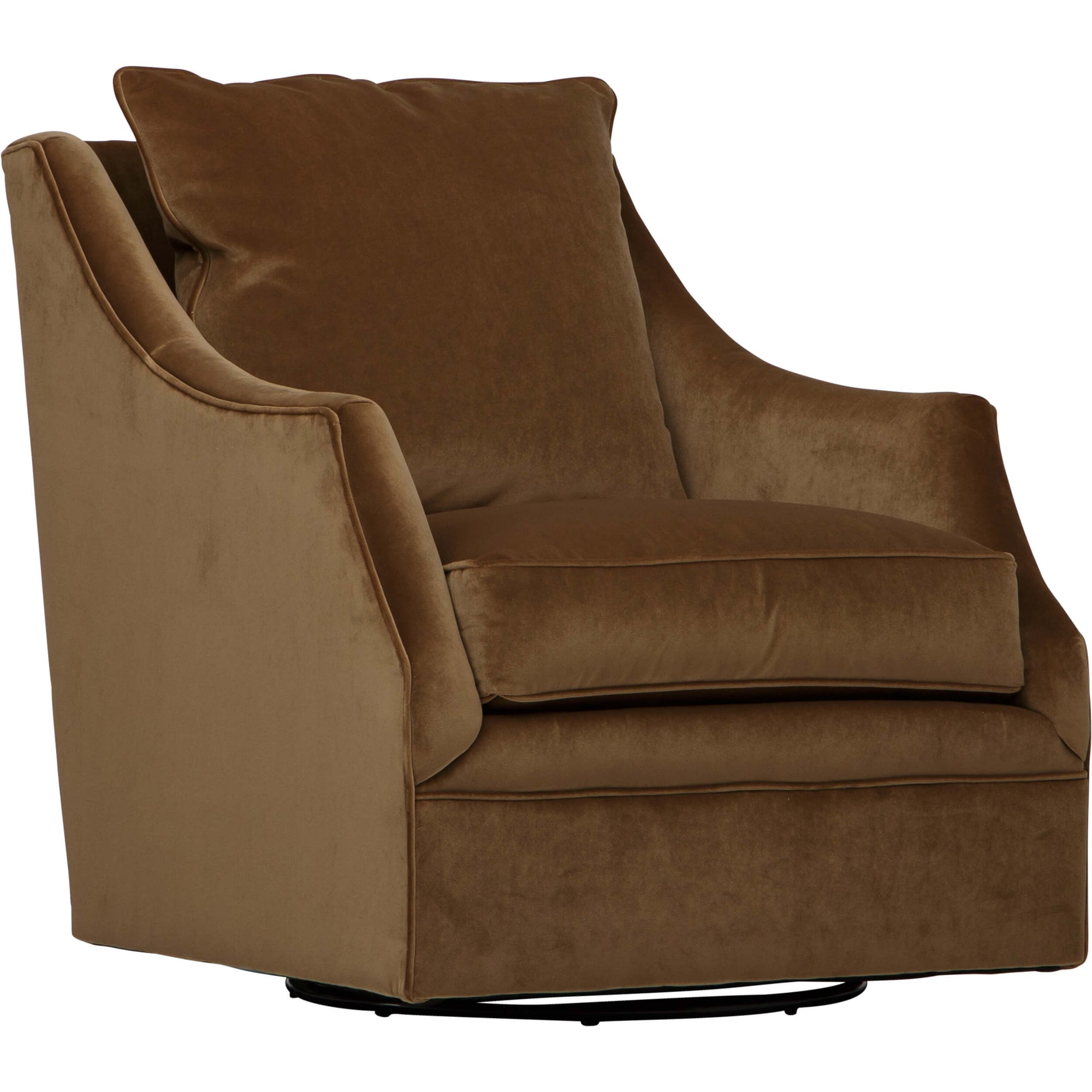 Kara Swivel Chair Tawny Brown High Fashion Home
