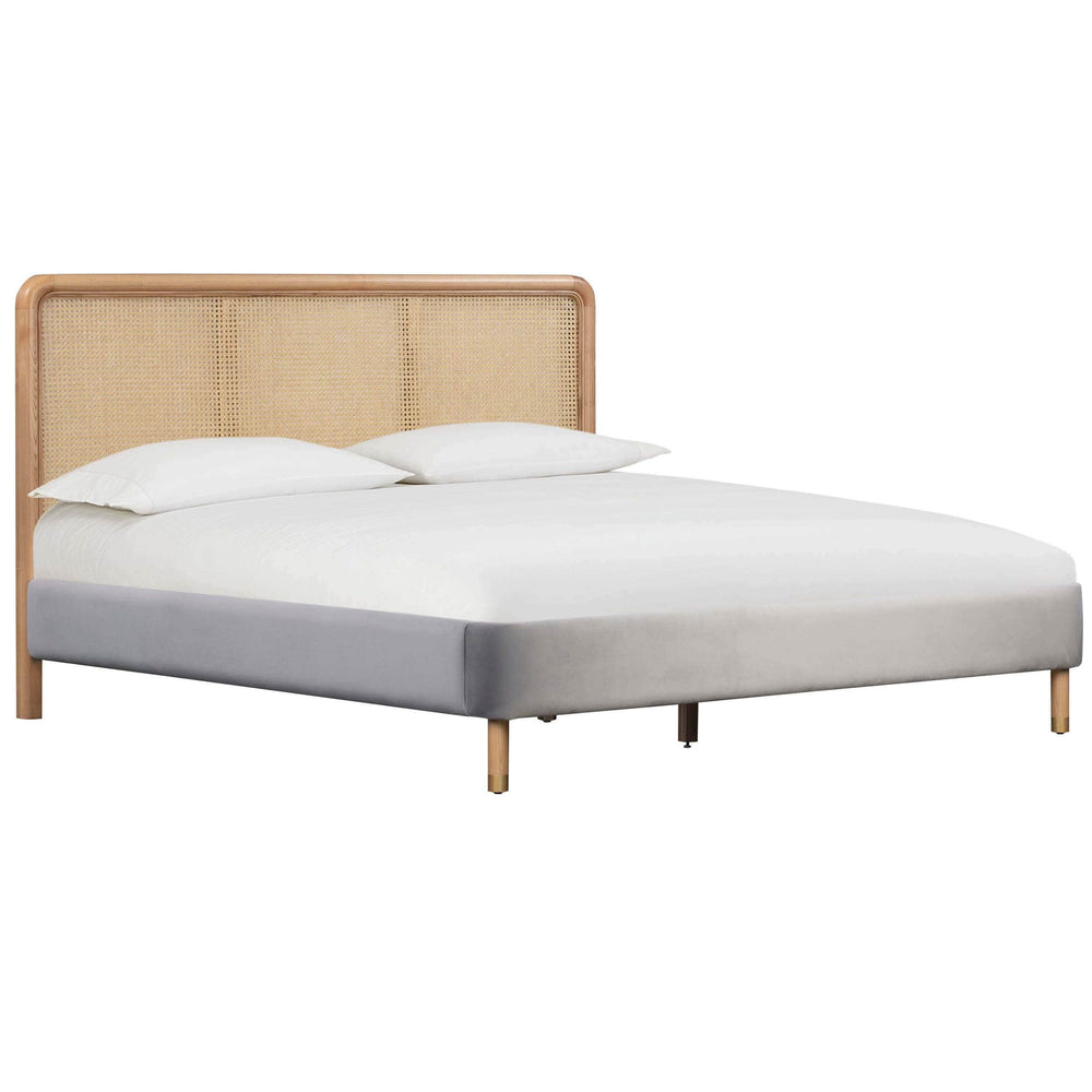 Kavali Bed, Grey-Furniture - Bedroom-High Fashion Home
