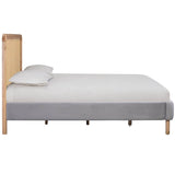 Kavali Bed, Grey-Furniture - Bedroom-High Fashion Home