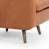 Kaya Leather Swivel Chair, Haven Tobacco by Four Hands