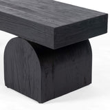 Keane Bench, Black-Furniture - Chairs-High Fashion Home