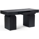 Keane Desk, Black-Furniture - Office-High Fashion Home