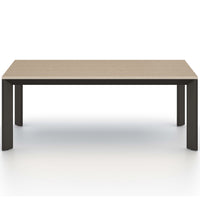 Kelson Outdoor Dining Table, Washed Brown