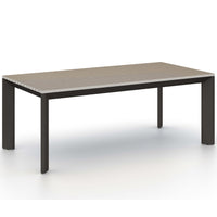Kelson Outdoor Dining Table, Weathered Grey