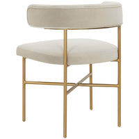 Kim Dining Chair, Cream-Furniture - Dining-High Fashion Home