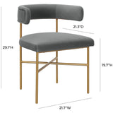 Kim Dining Chair, Grey-Furniture - Dining-High Fashion Home