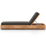 Kinta Outdoor Chaise, Charcoal