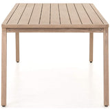 Kipp Outdoor Dining Table, Washed Brown - Furniture - Dining - High Fashion Home