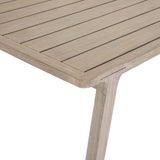 Kipp Outdoor Dining Table, Weathered Grey - Furniture - Dining - High Fashion Home