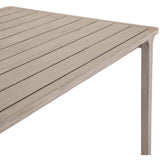 Kipp Outdoor Dining Table, Weathered Grey - Furniture - Dining - High Fashion Home