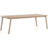 Kipp Outdoor Dining Table, Washed Brown - Furniture - Dining - High Fashion Home