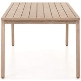 Kipp Outdoor Dining Table, Washed Brown - Furniture - Dining - High Fashion Home