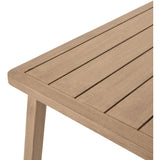 Kipp Outdoor Dining Table, Washed Brown - Furniture - Dining - High Fashion Home