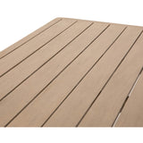 Kipp Outdoor Dining Table, Washed Brown - Furniture - Dining - High Fashion Home