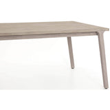 Kipp Outdoor Dining Table, Weathered Grey - Furniture - Dining - High Fashion Home