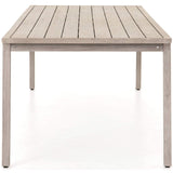 Kipp Outdoor Dining Table, Weathered Grey - Furniture - Dining - High Fashion Home