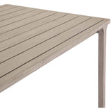 Kipp Outdoor Dining Table, Weathered Grey - Furniture - Dining - High Fashion Home