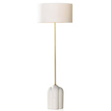 Koa Floor Lamp, Adobe Textured Concrete