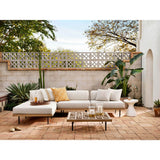 Koda Outdoor End Table, Textured White-Furniture - Dining-High Fashion Home