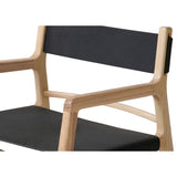 Kolding Leather Chair, Kohl Black