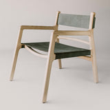 Kolding Leather Chair, Seagrass Green