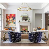 Krew Swivel Chair, 300322-48 - Modern Furniture - Accent Chairs - High Fashion Home