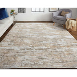Feizy Rug Laina 39G5F, Beige/Gray-Rugs1-High Fashion Home