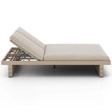 Leroy Outdoor Double Chaise, Faye Sand/Washed Brown-Furniture - Chairs-High Fashion Home