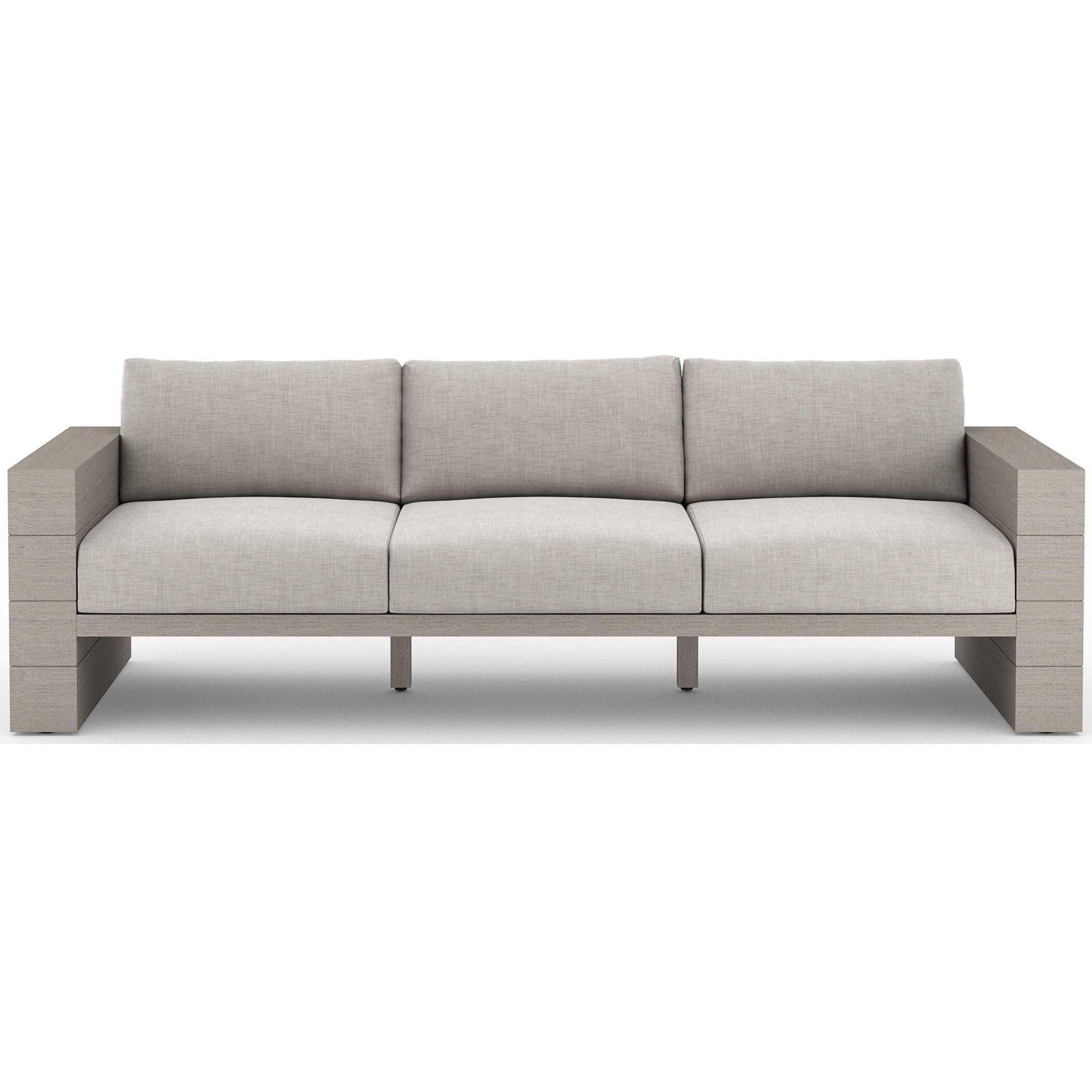Grey metal outdoor 2025 sofa