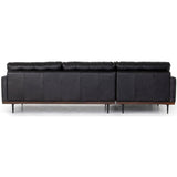 Lexi LAF Leather Sectional, Sonoma Black - Modern Furniture - Sectionals - High Fashion Home