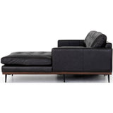 Lexi RAF Leather Sectional, Sonoma Black - Modern Furniture - Sectionals - High Fashion Home