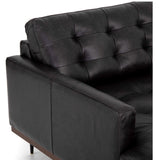 Lexi RAF Leather Sectional, Sonoma Black - Modern Furniture - Sectionals - High Fashion Home