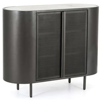 Libby Small Cabinet, Gunmetal - Furniture - Storage - High Fashion Home