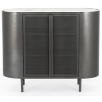 Libby Small Cabinet, Gunmetal - Furniture - Storage - High Fashion Home